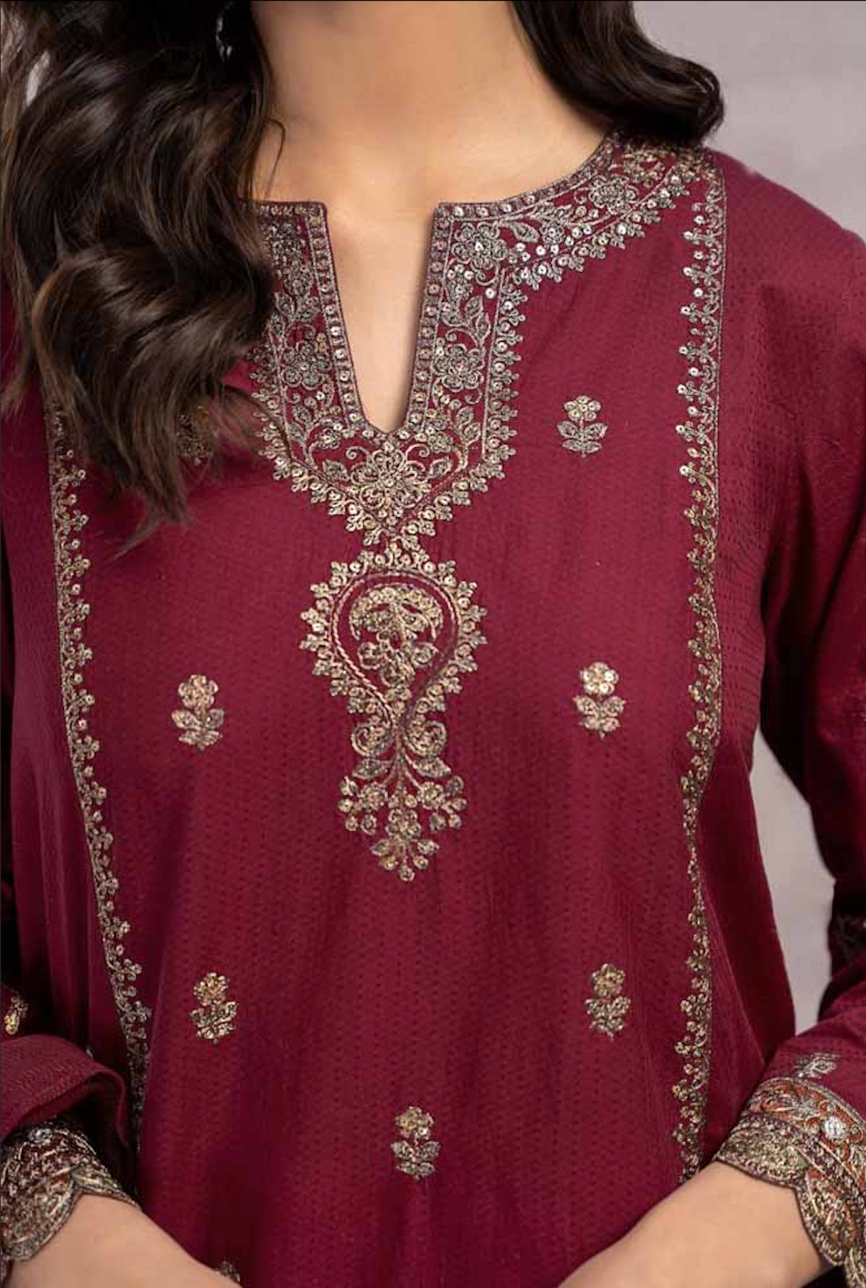 Unstitched | Embroidered 3 Piece